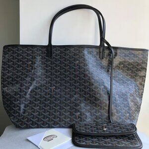 COPY Goyard Black and Gray Tote Bag